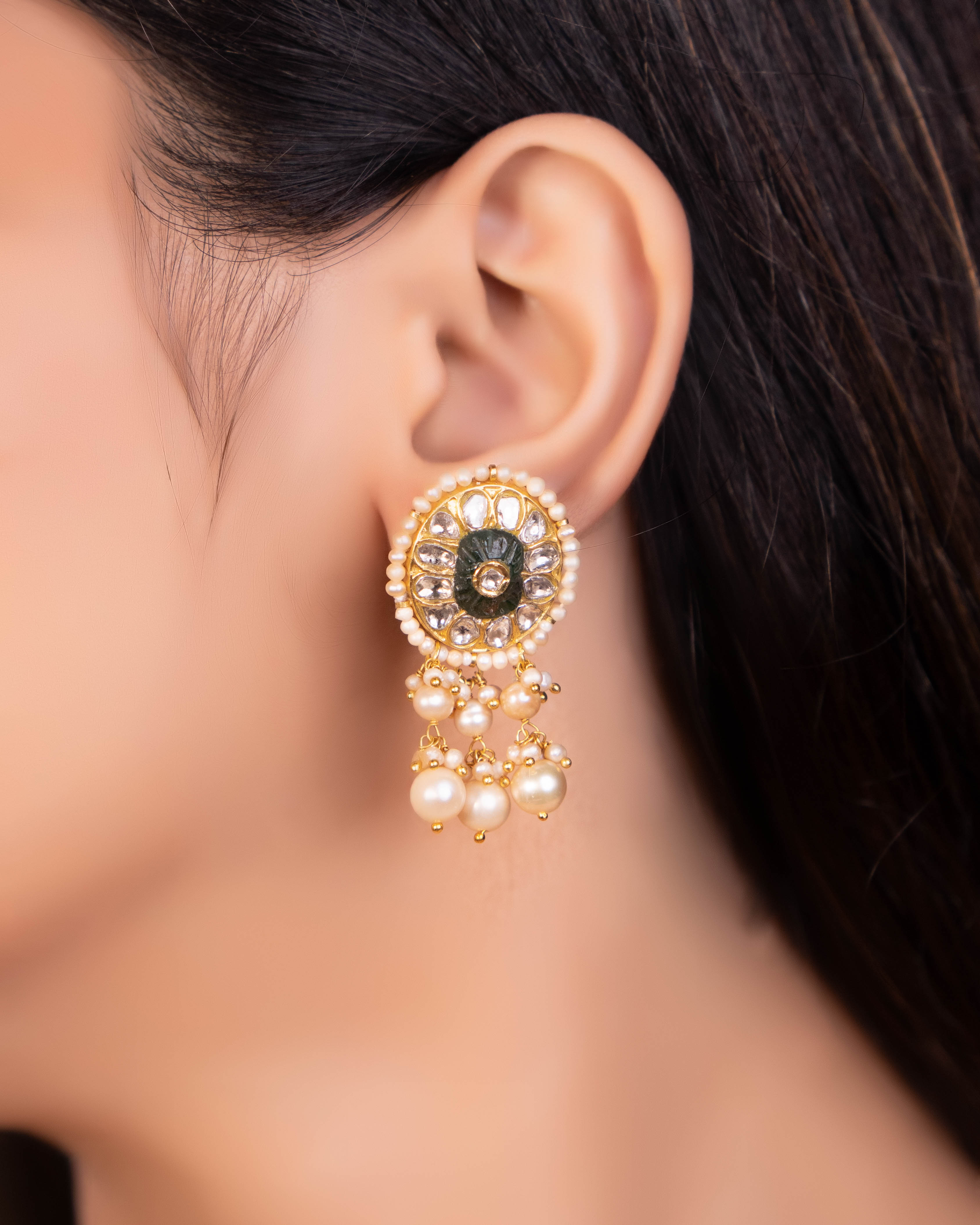 Harshika Necklace And Mokshita Tops Polki Set