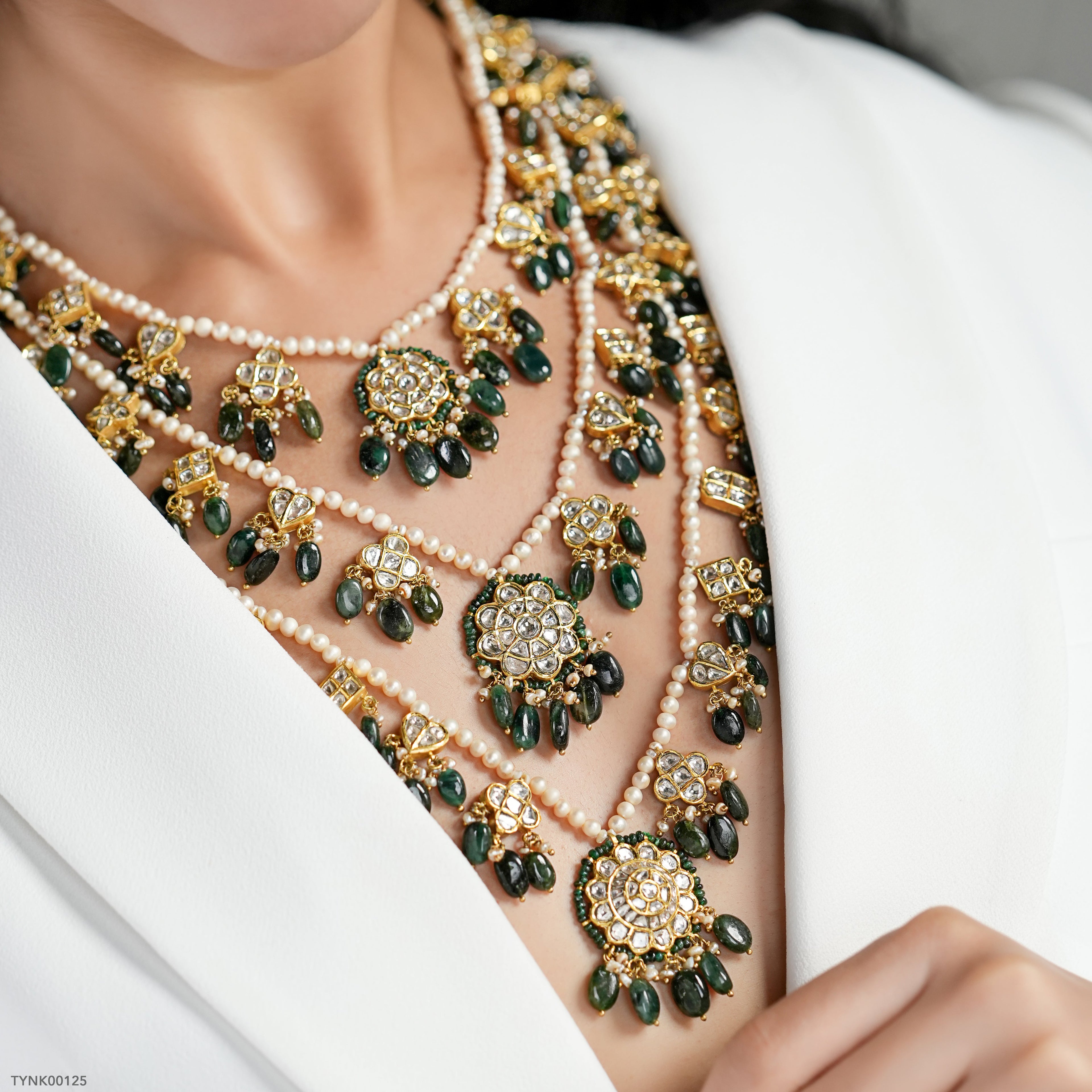 Smruti Polki Long Necklace