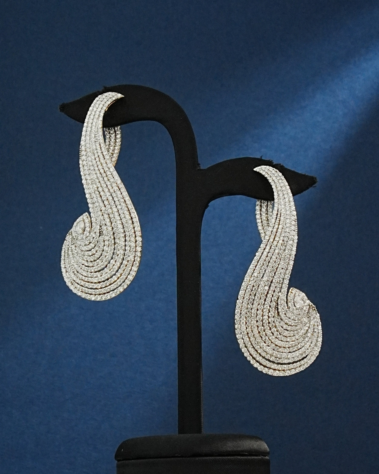 Ahana Diamond Long Earrings - NO ORDERS