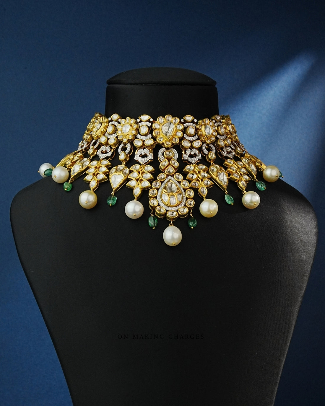 Shiza Jadau Polki And Diamond Necklace