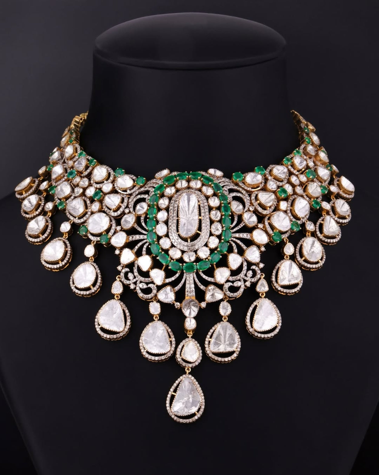 Estella Polki And Diamond Necklace