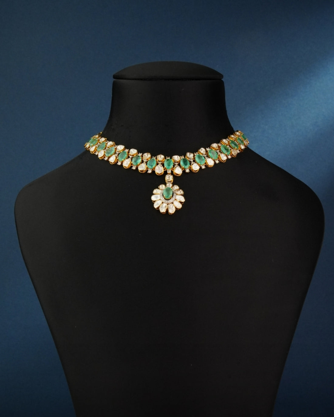 Maliha Polki And Diamond Necklace