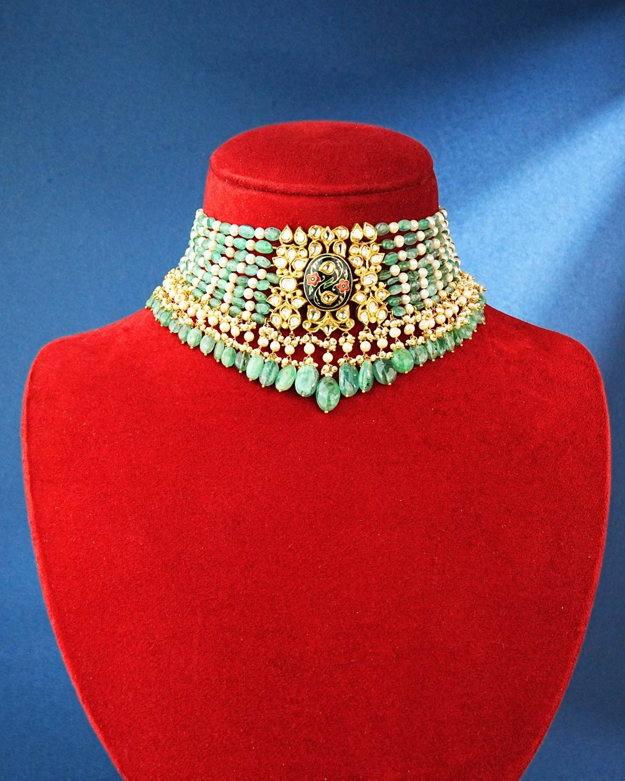 Fenora Polki Bead Choker