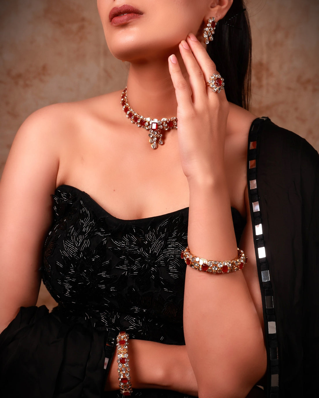 Prachi Bridal Polki And Diamond Set