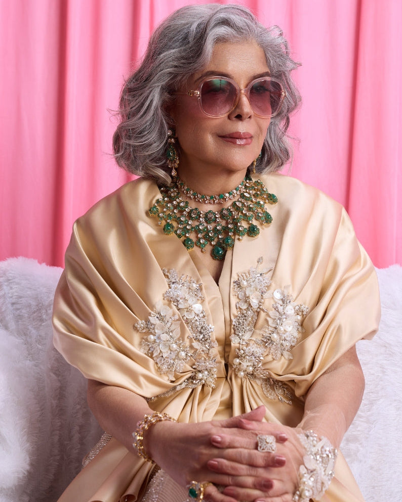 Zeenat Aman - Esita Polki And Diamond Necklace