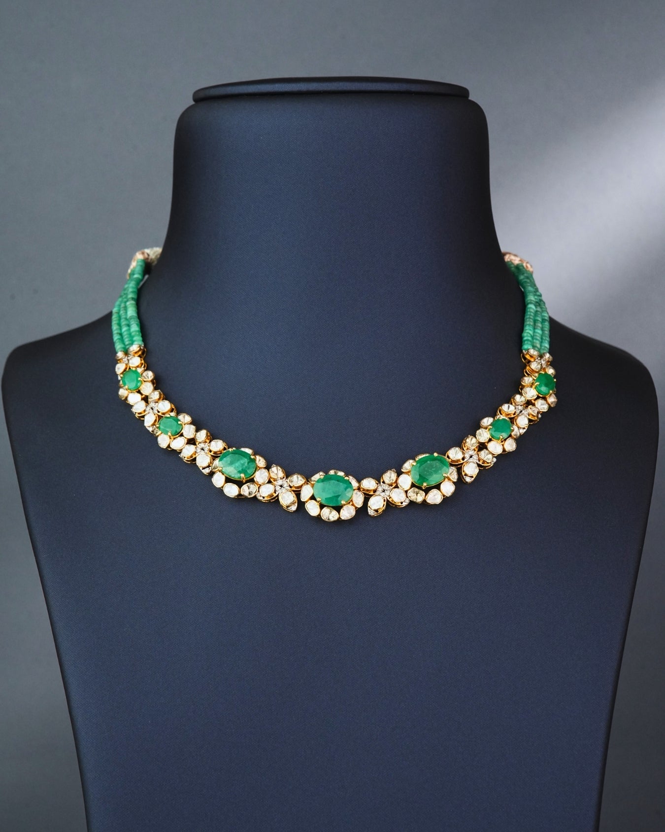 Sumedha Polki And Diamond Necklace