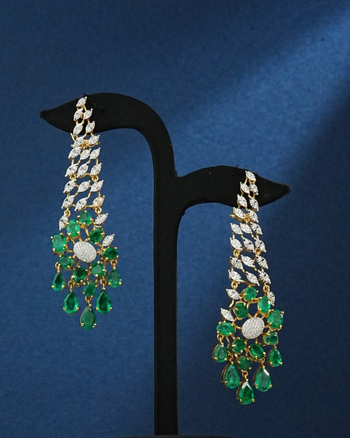 Soraya Diamond Long Earrings