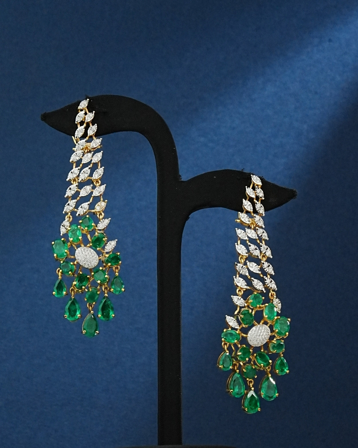Soraya Diamond Long Earrings