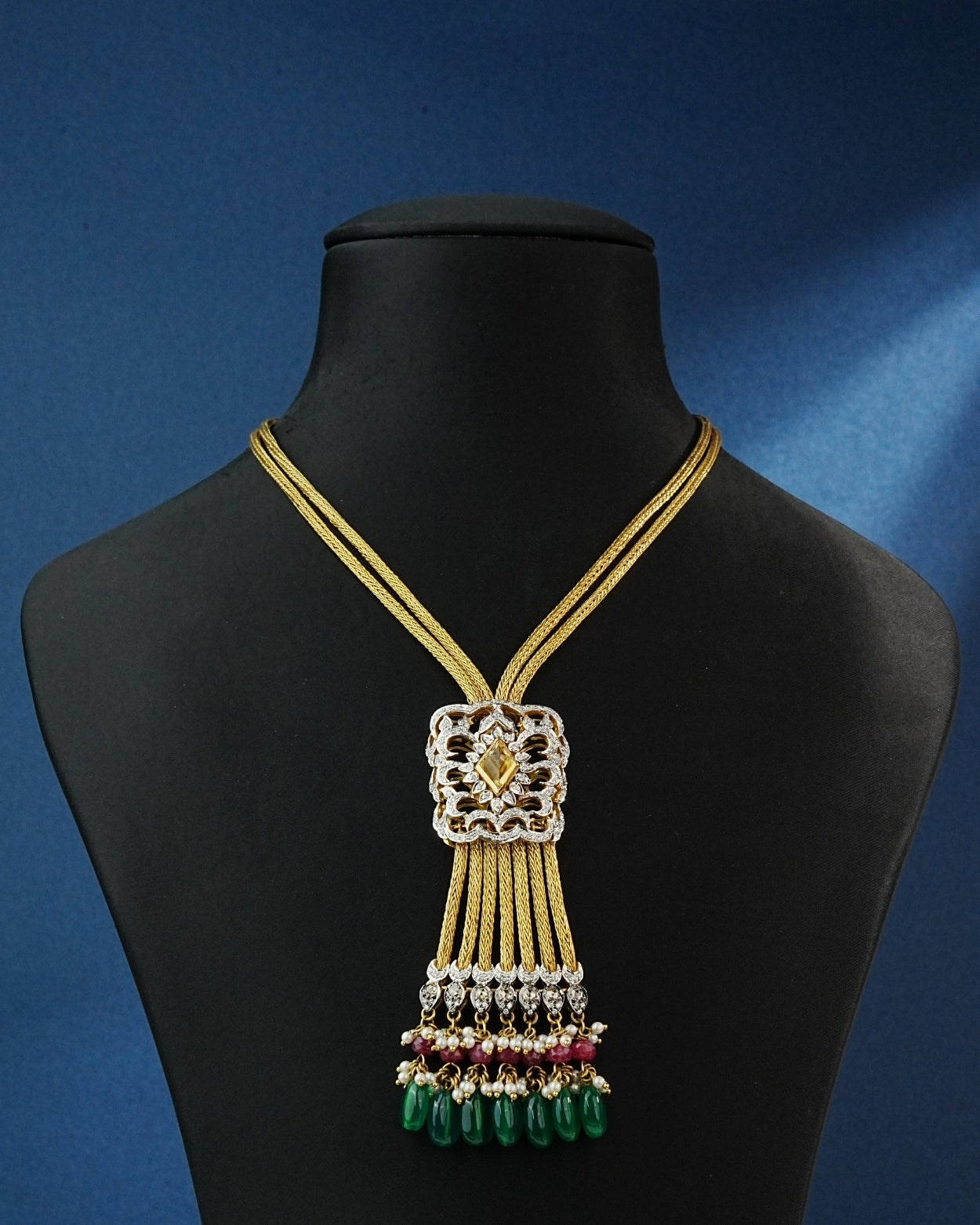 Sujata Polki And Diamond Bead Pendant