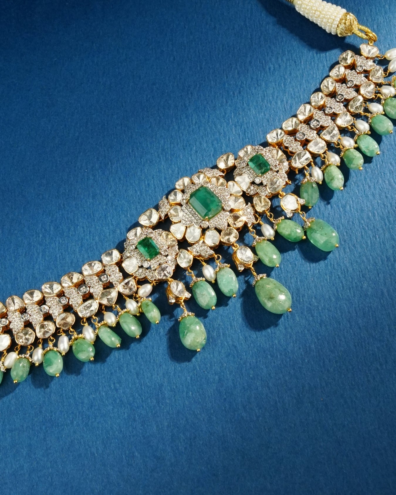 Janani Polki And Diamond Choker