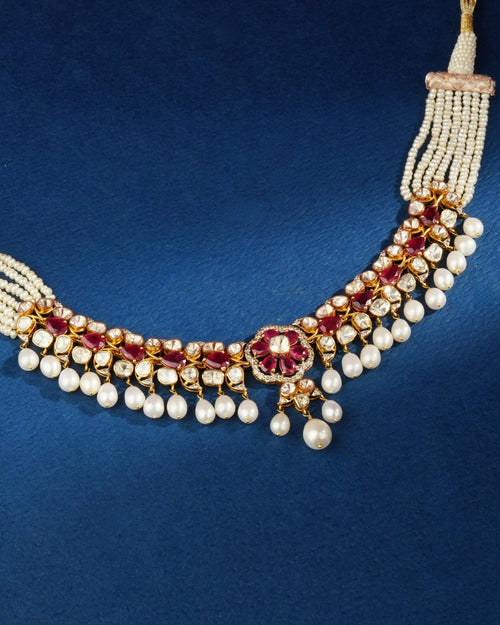 Srijita Polki And Diamond Choker