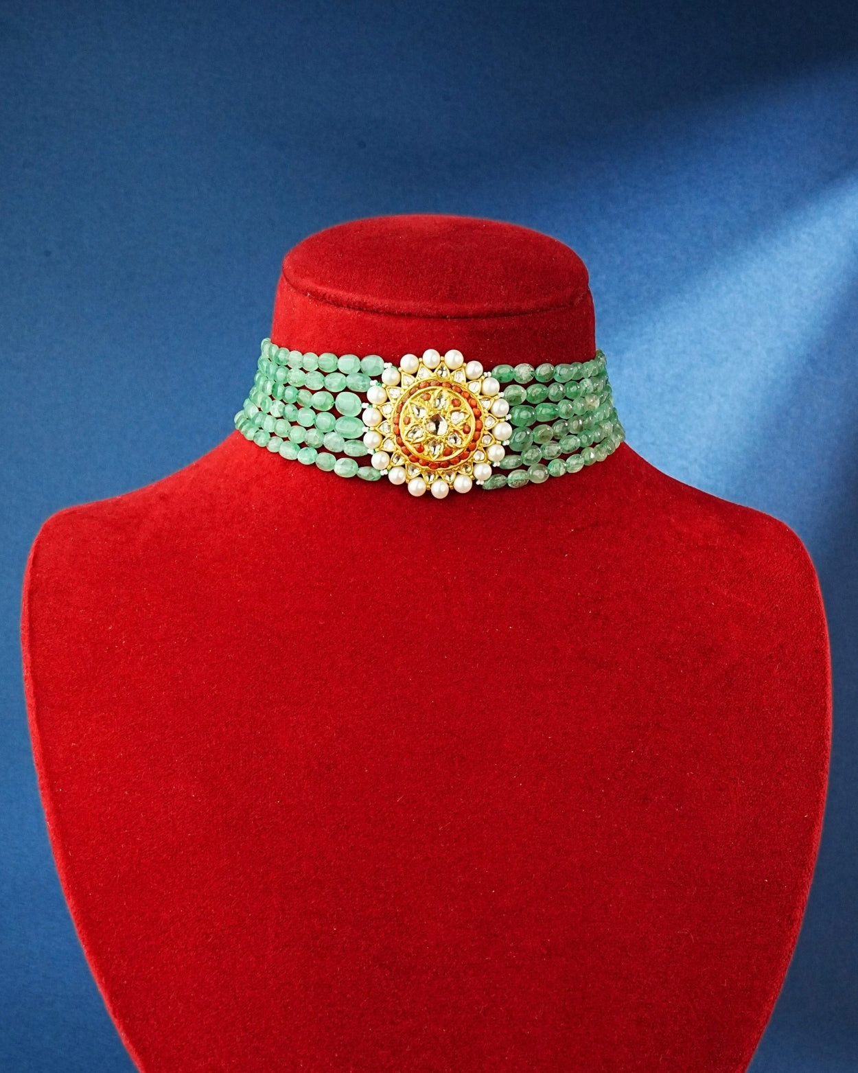 Riddhi Polki Bead Choker