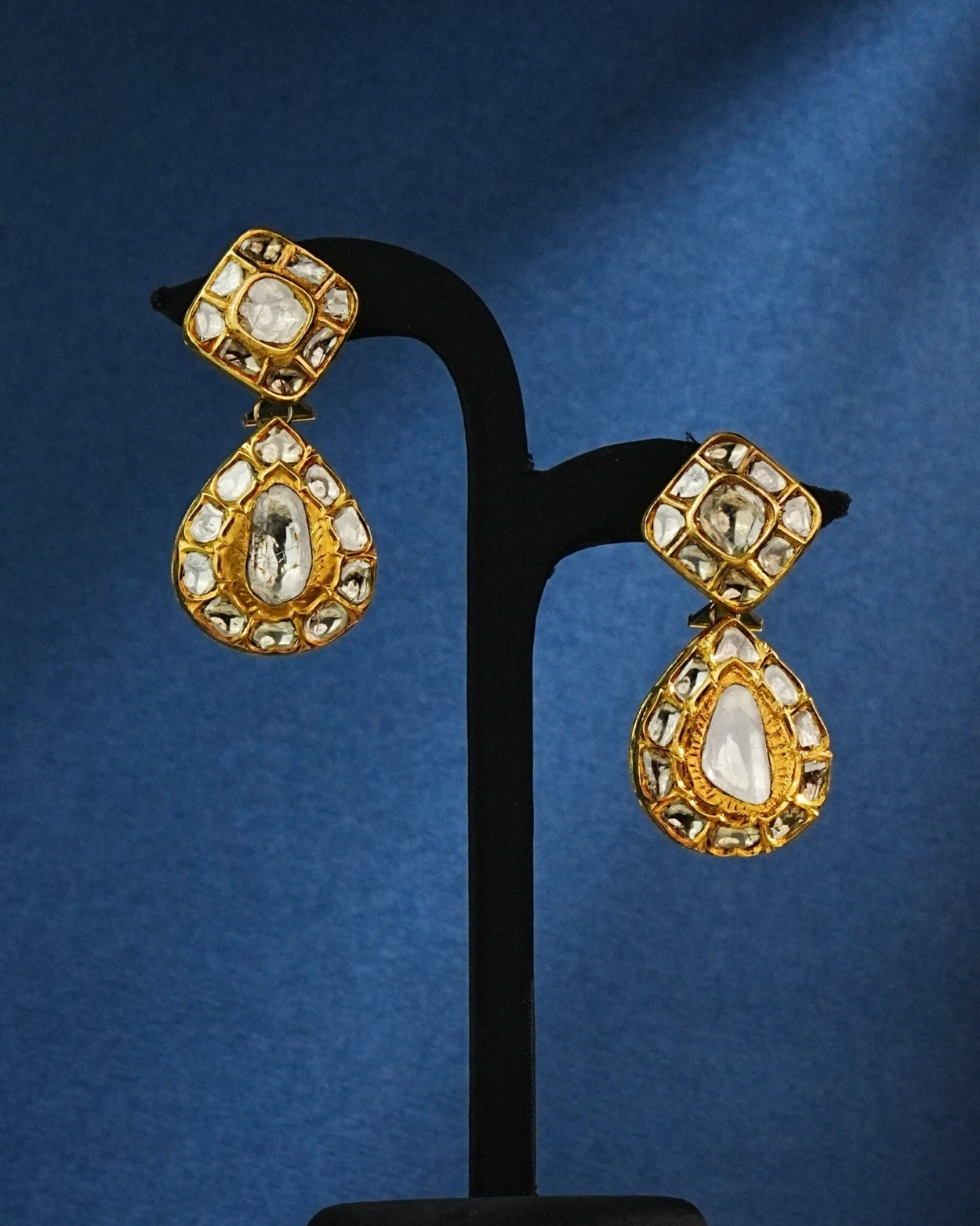 Ojasvi Polki Long Earrings