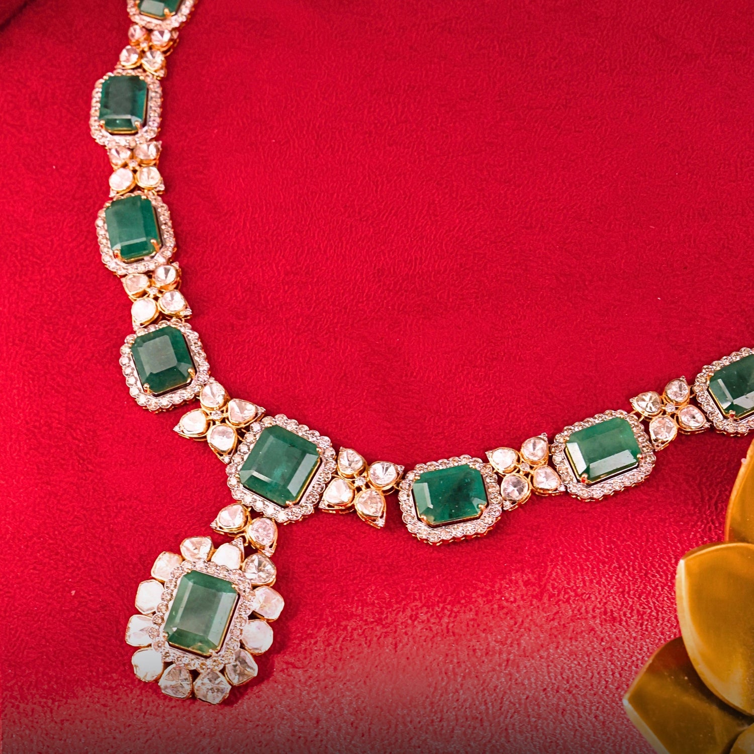 Suhani Polki And Diamond Necklace