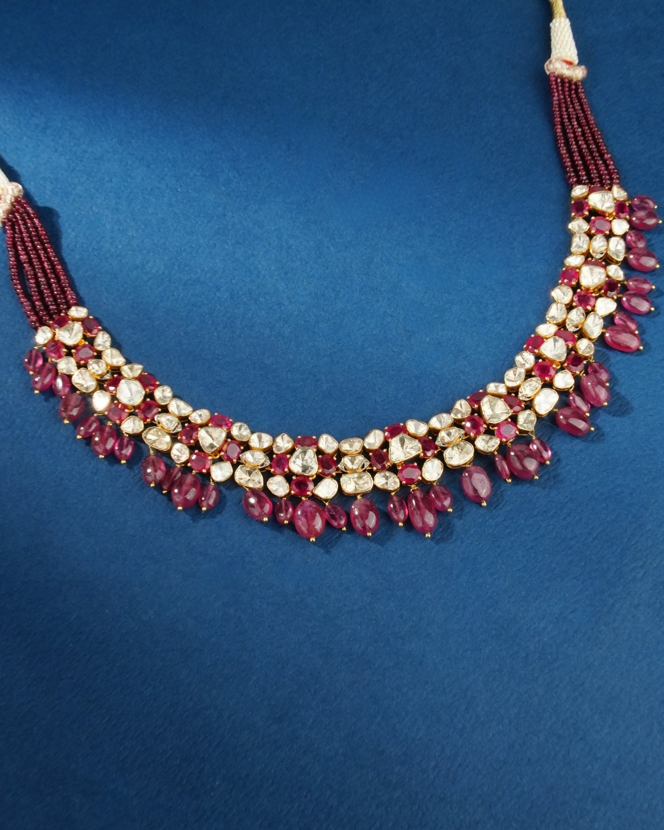 Dhwani Polki And Diamond Necklace