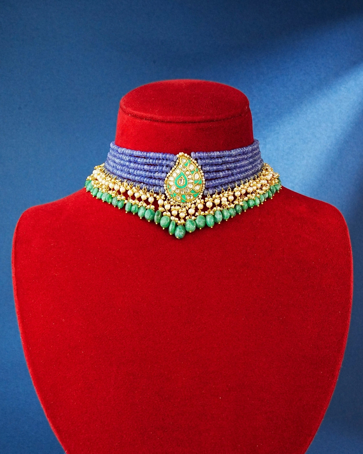 Sabia Polki Bead Choker