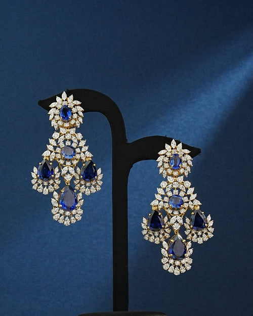 Samhita Diamond Long Earrings - NO ORDERS