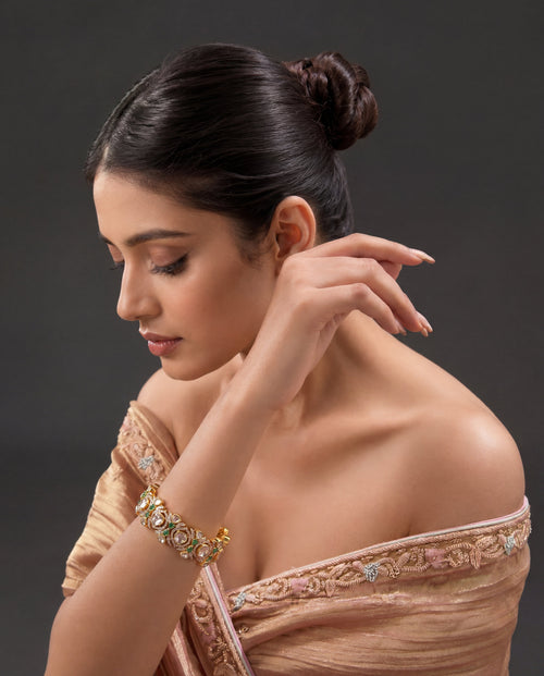 Ekta Polki And Diamond Bangle