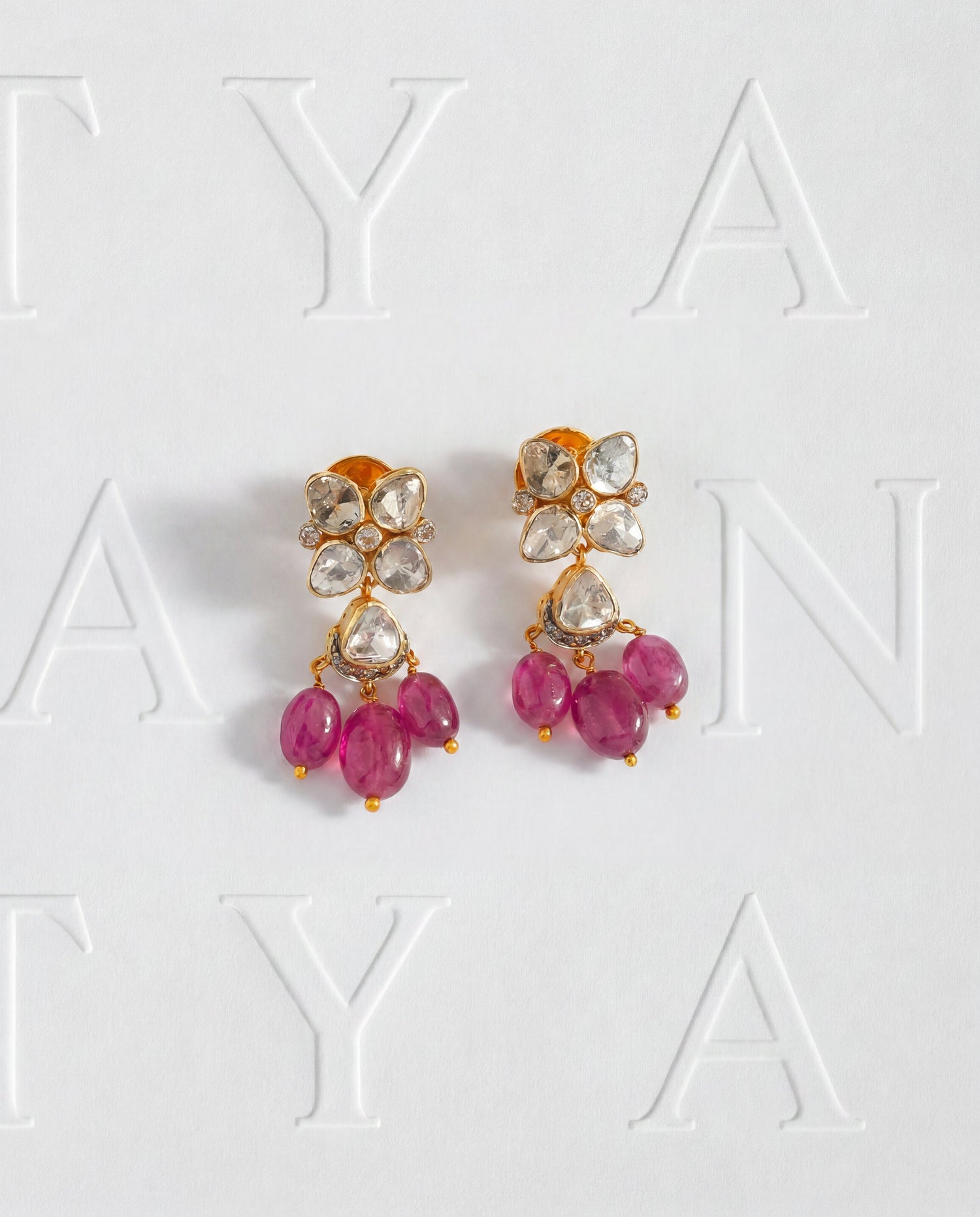 Mrunali Polki And Diamond Tops