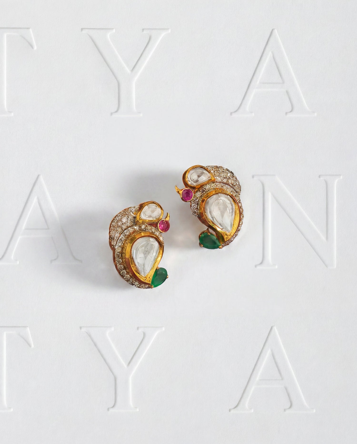 Diya Polki And Diamond Tops