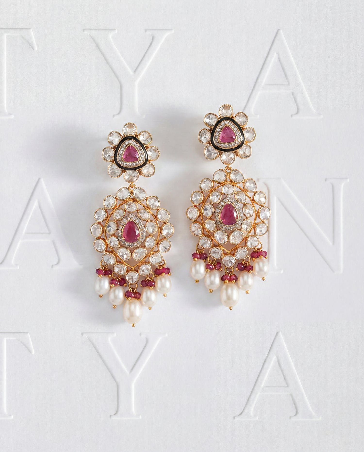 Pragya Polki And Diamond Long Earrings