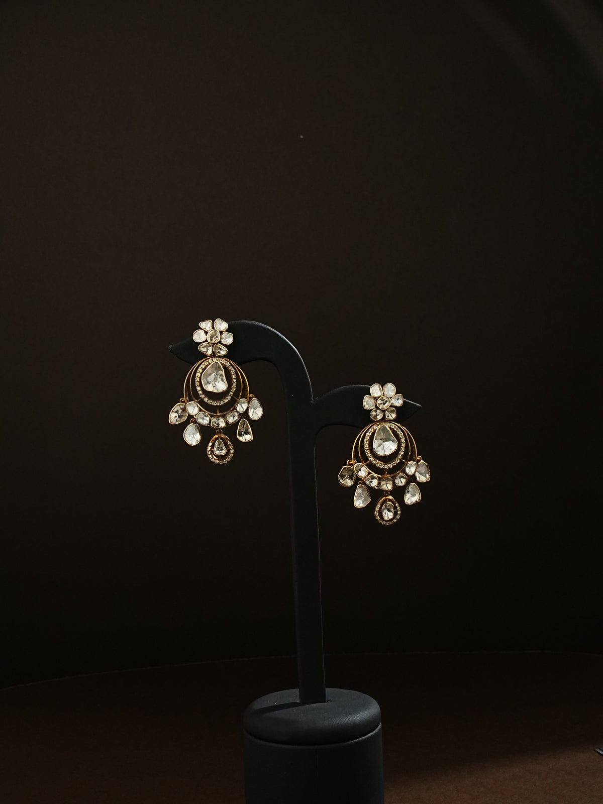 Aavya Polki Long Earrings