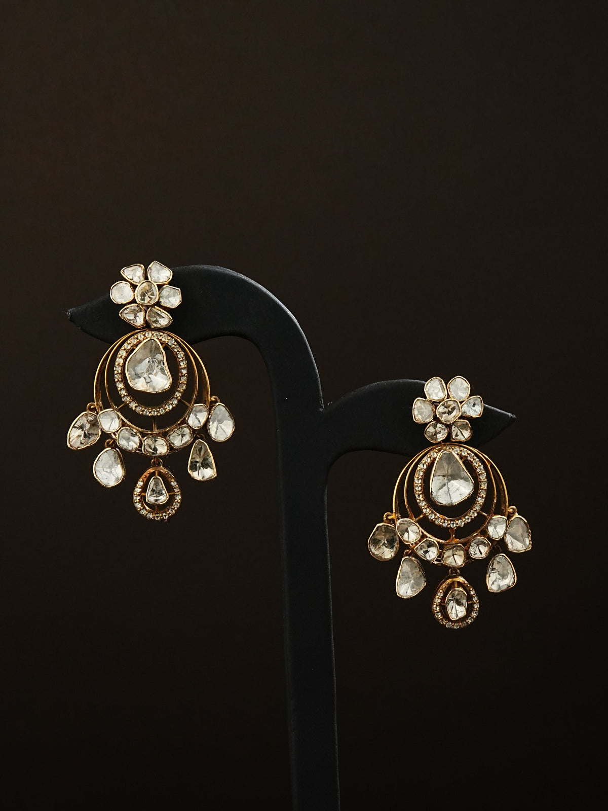 Aavya Polki Long Earrings