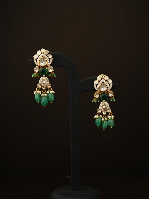 Aethel Polki Long Earrings