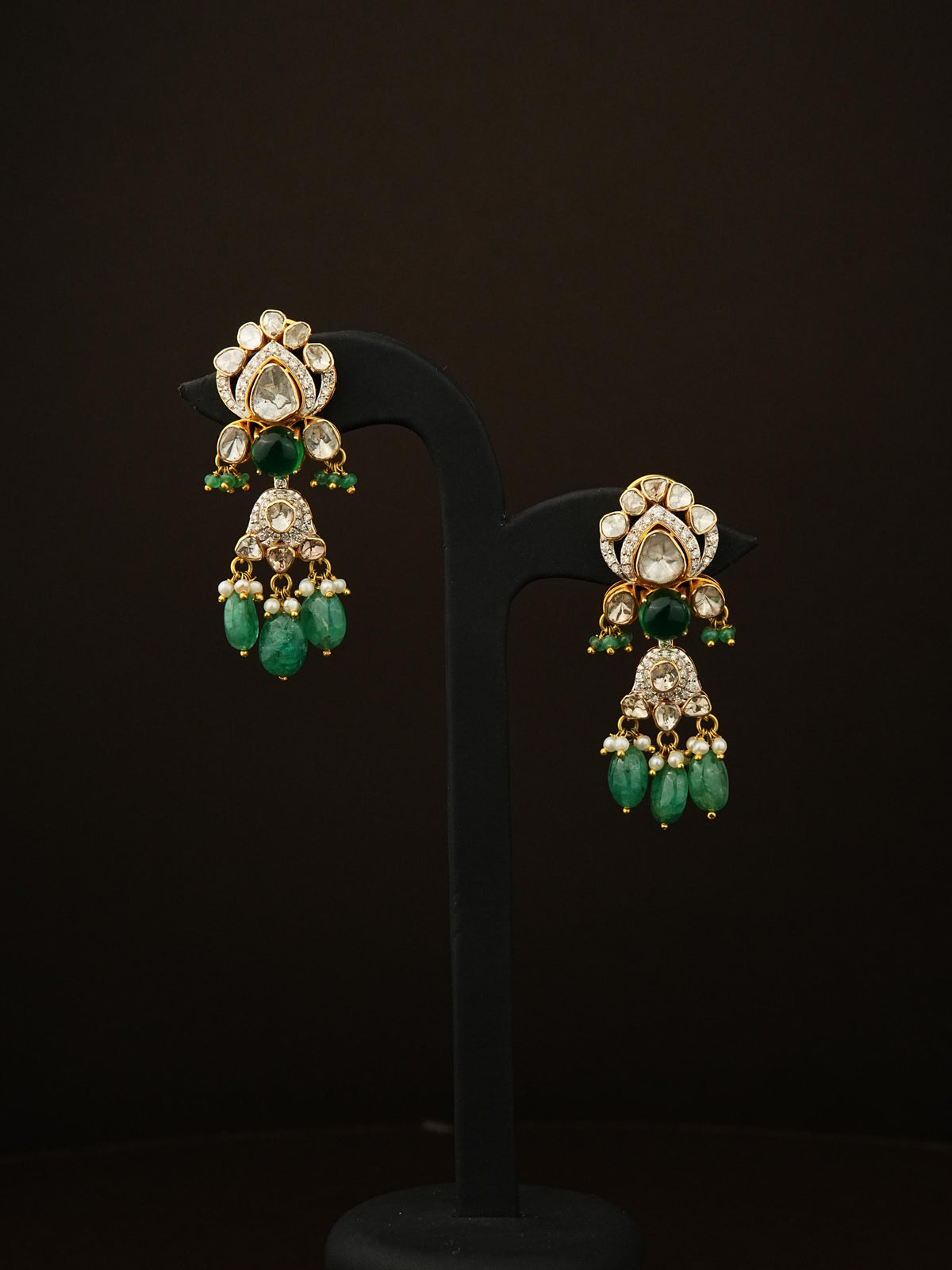 Aethel Polki Long Earrings
