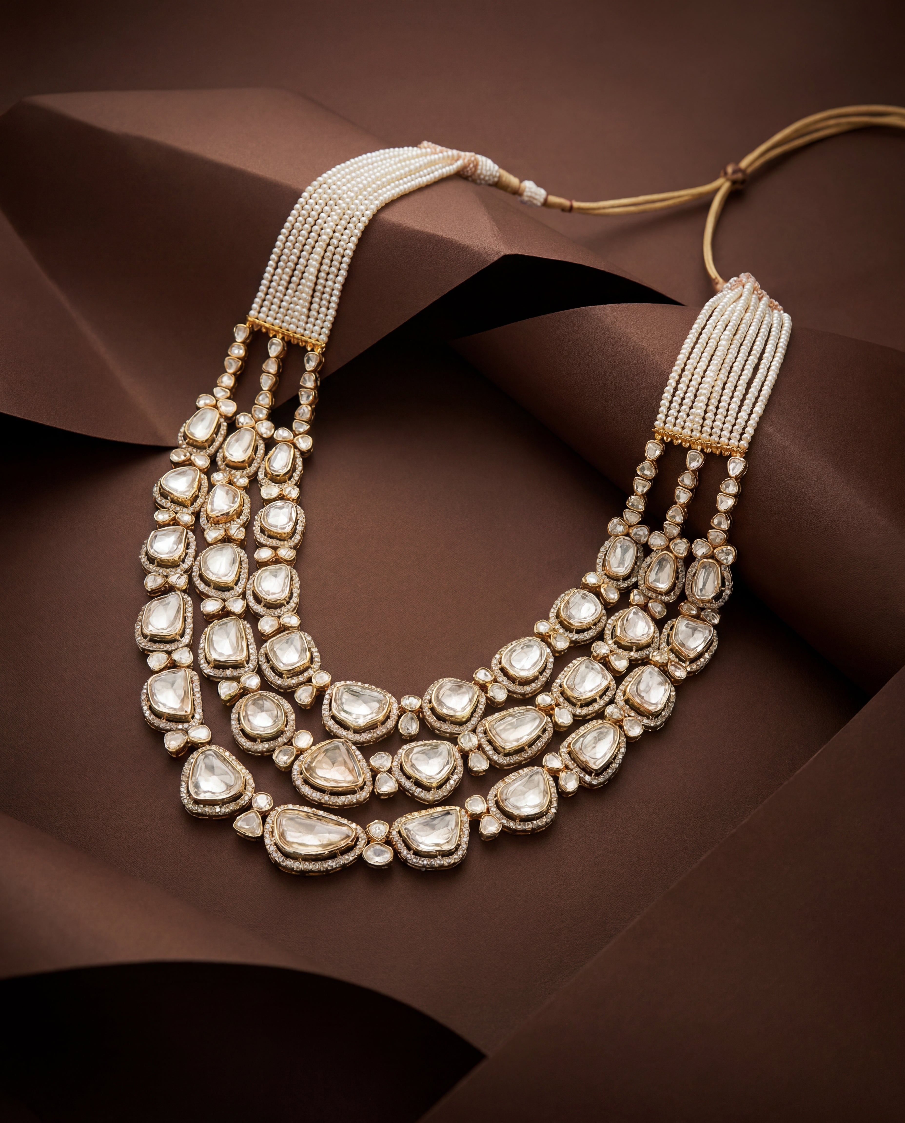 Kiara Polki And Diamond Long Necklace