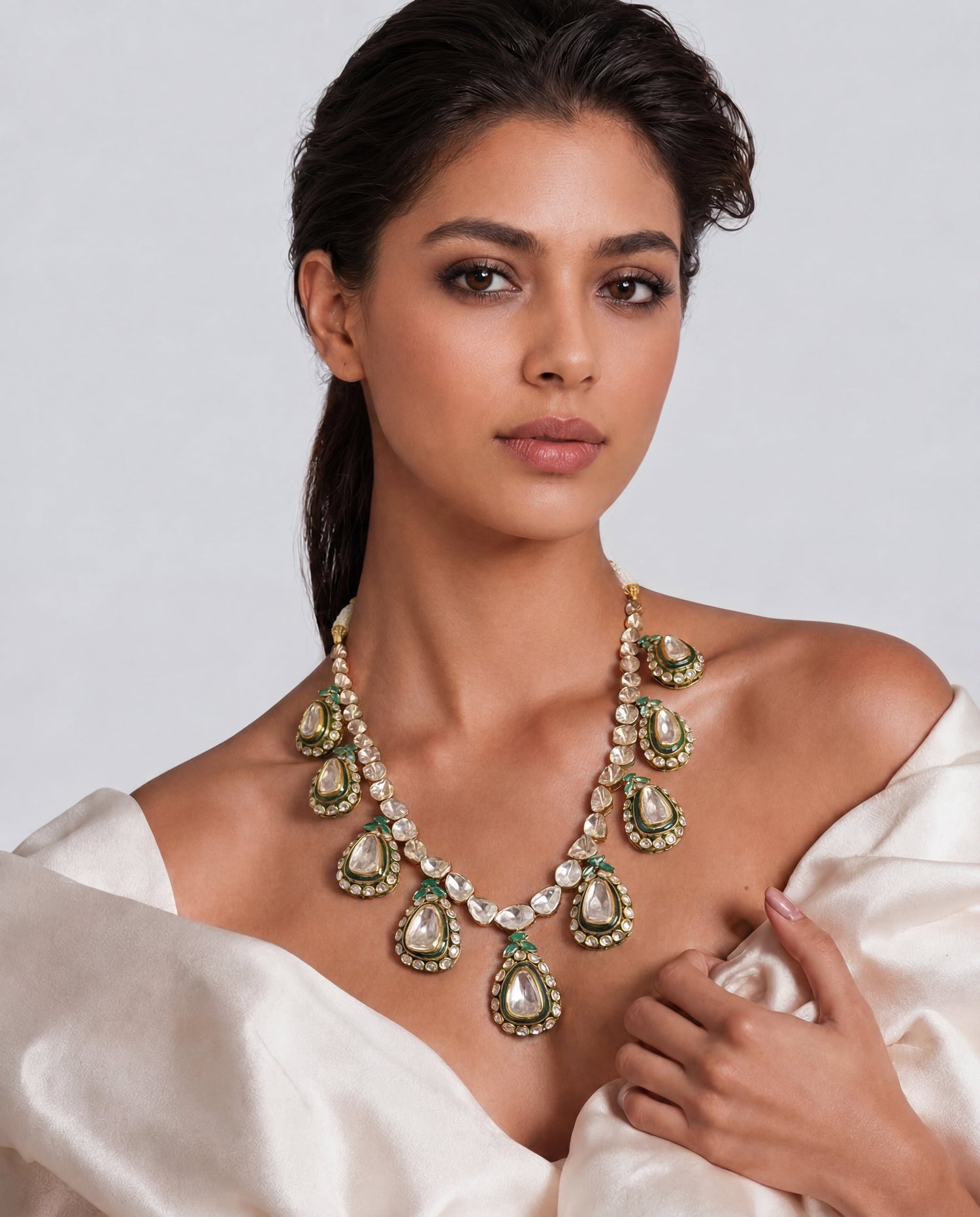Esha Polki Long Necklace