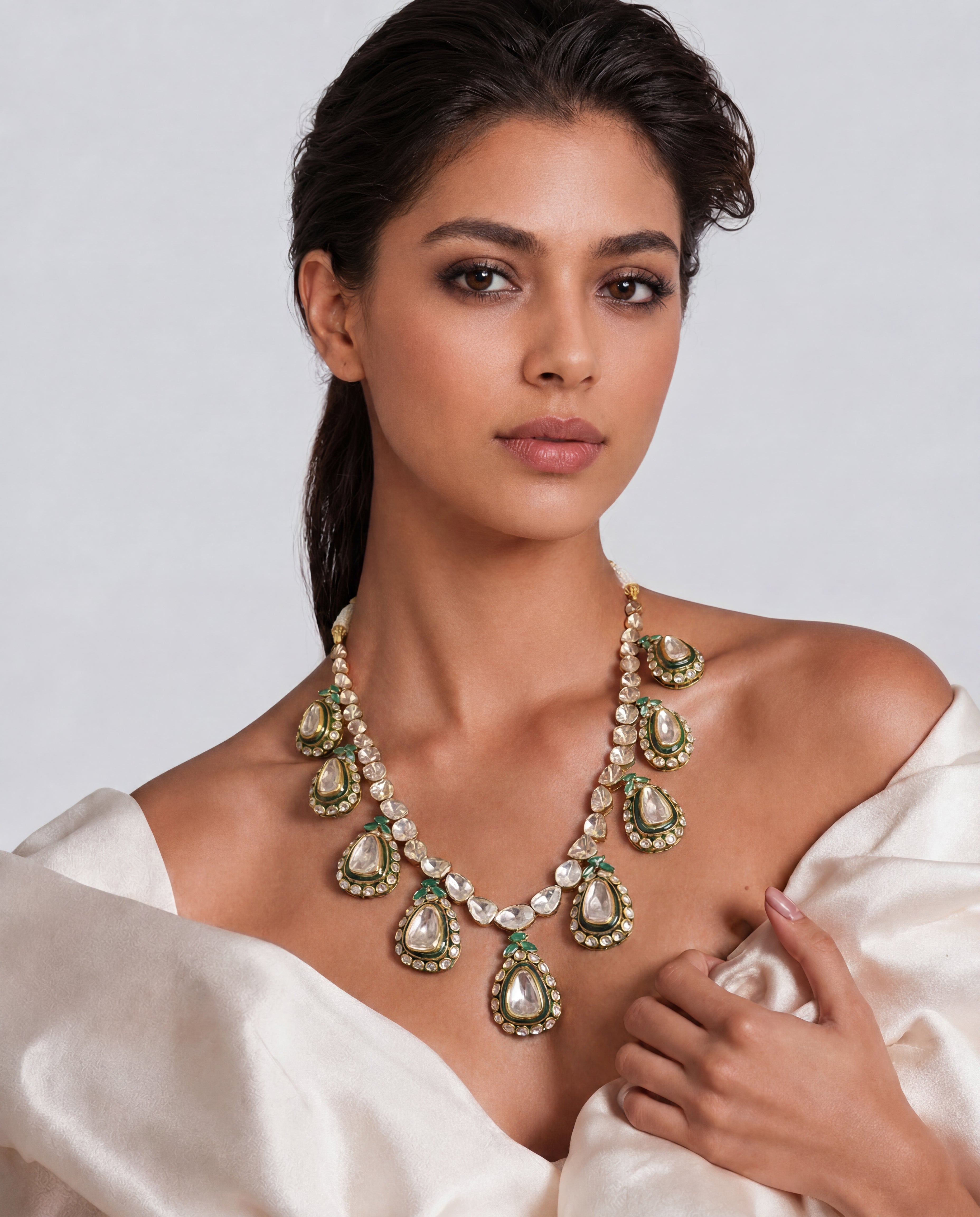 Esha Polki Long Necklace