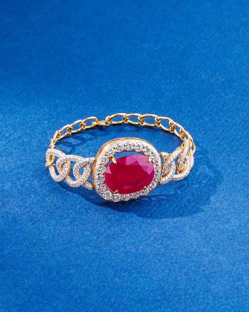 Ritiksha Polki And Diamond Loose Bracelet