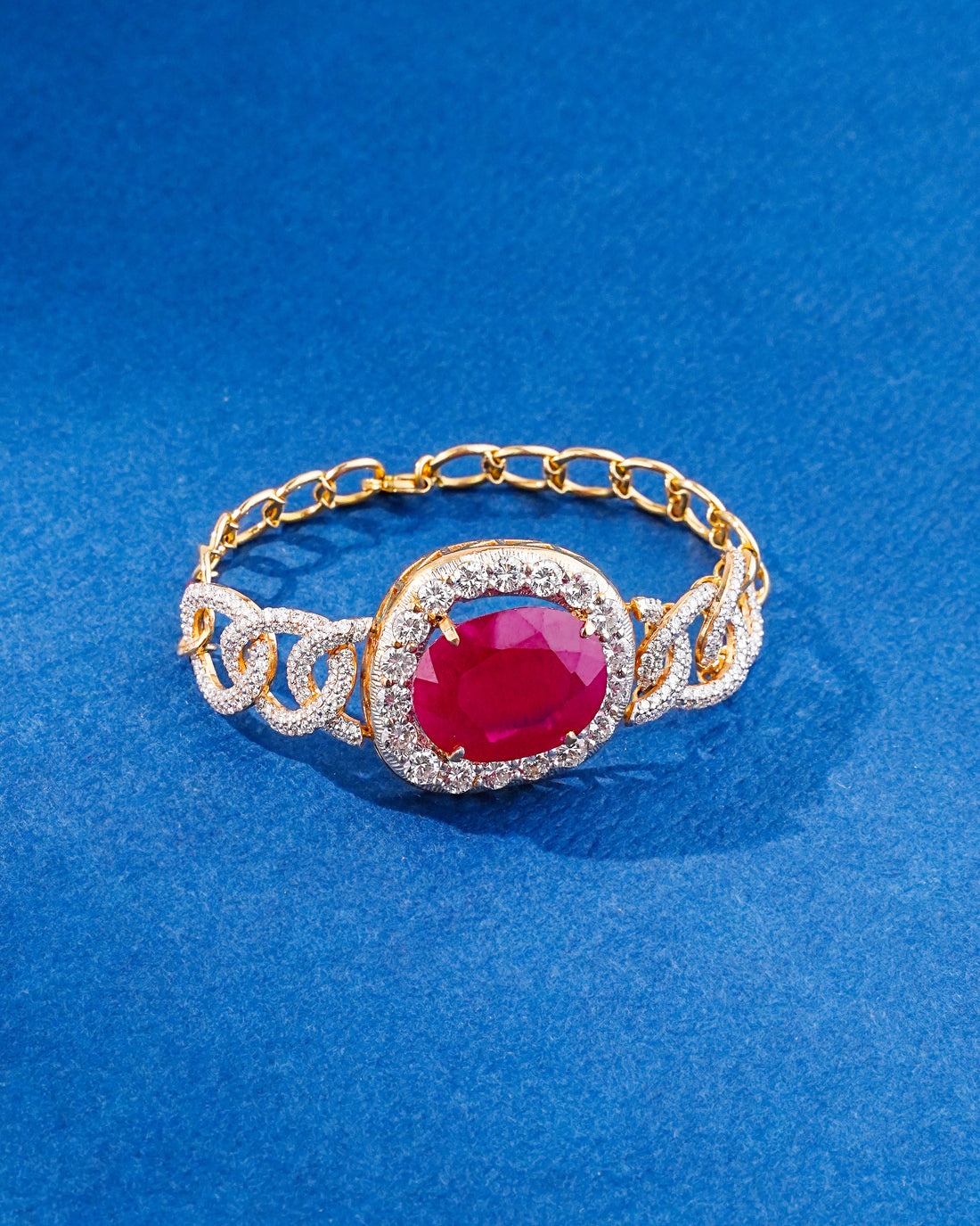 Ritiksha Polki And Diamond Loose Bracelet