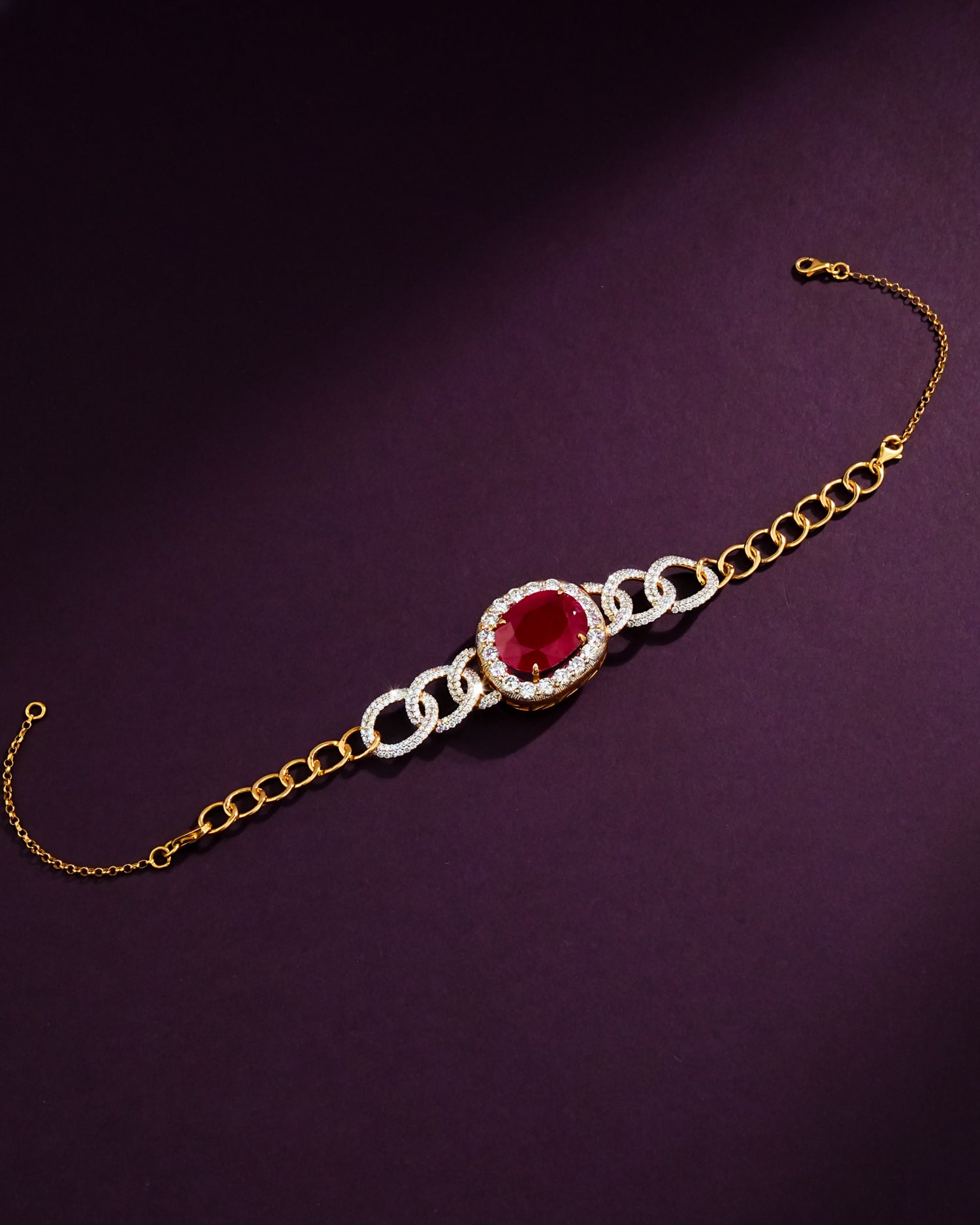 Ritiksha Polki And Diamond Loose Bracelet