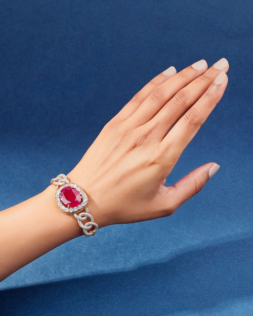 Ritiksha Polki And Diamond Loose Bracelet