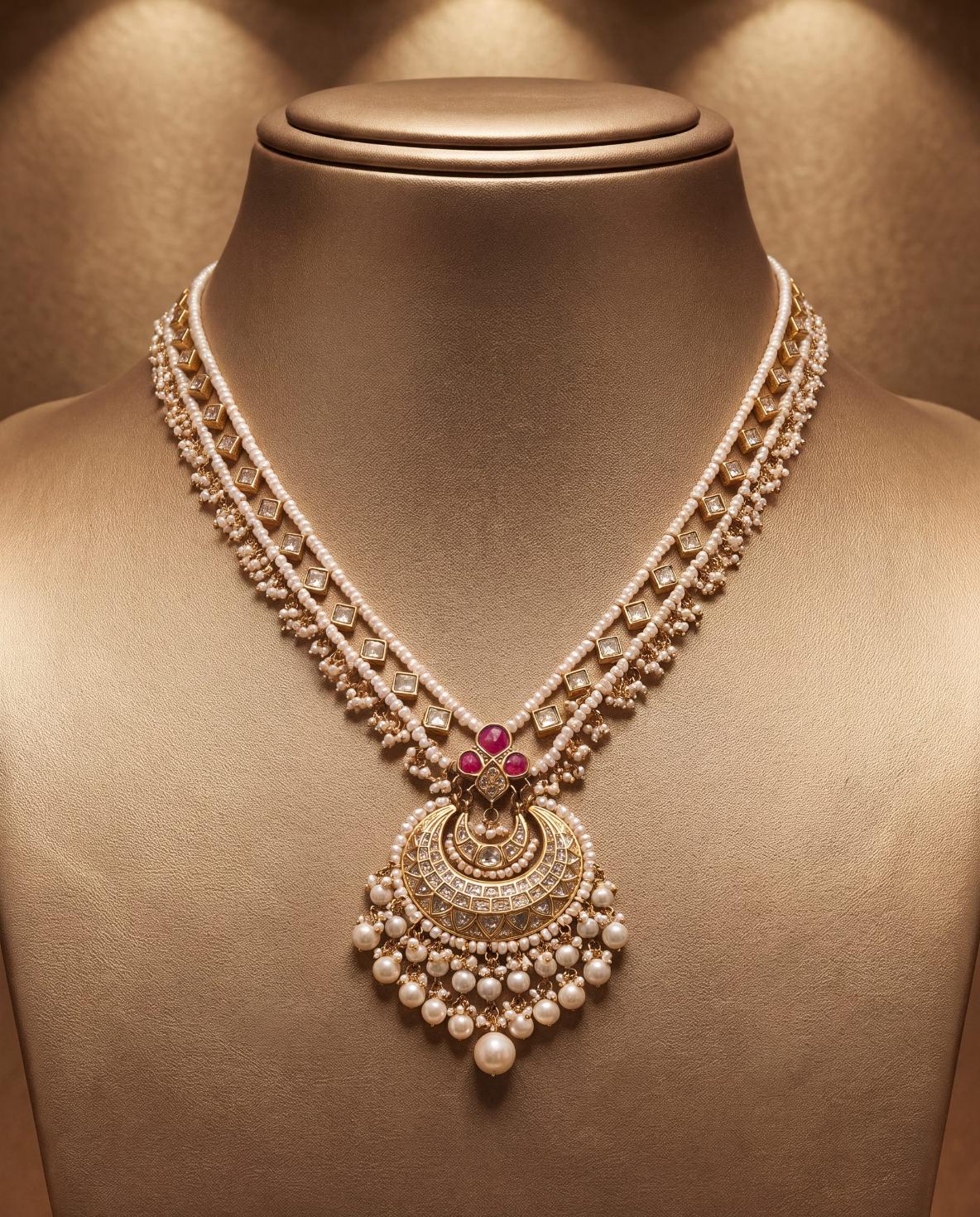 Samrudhi Polki Long Necklace