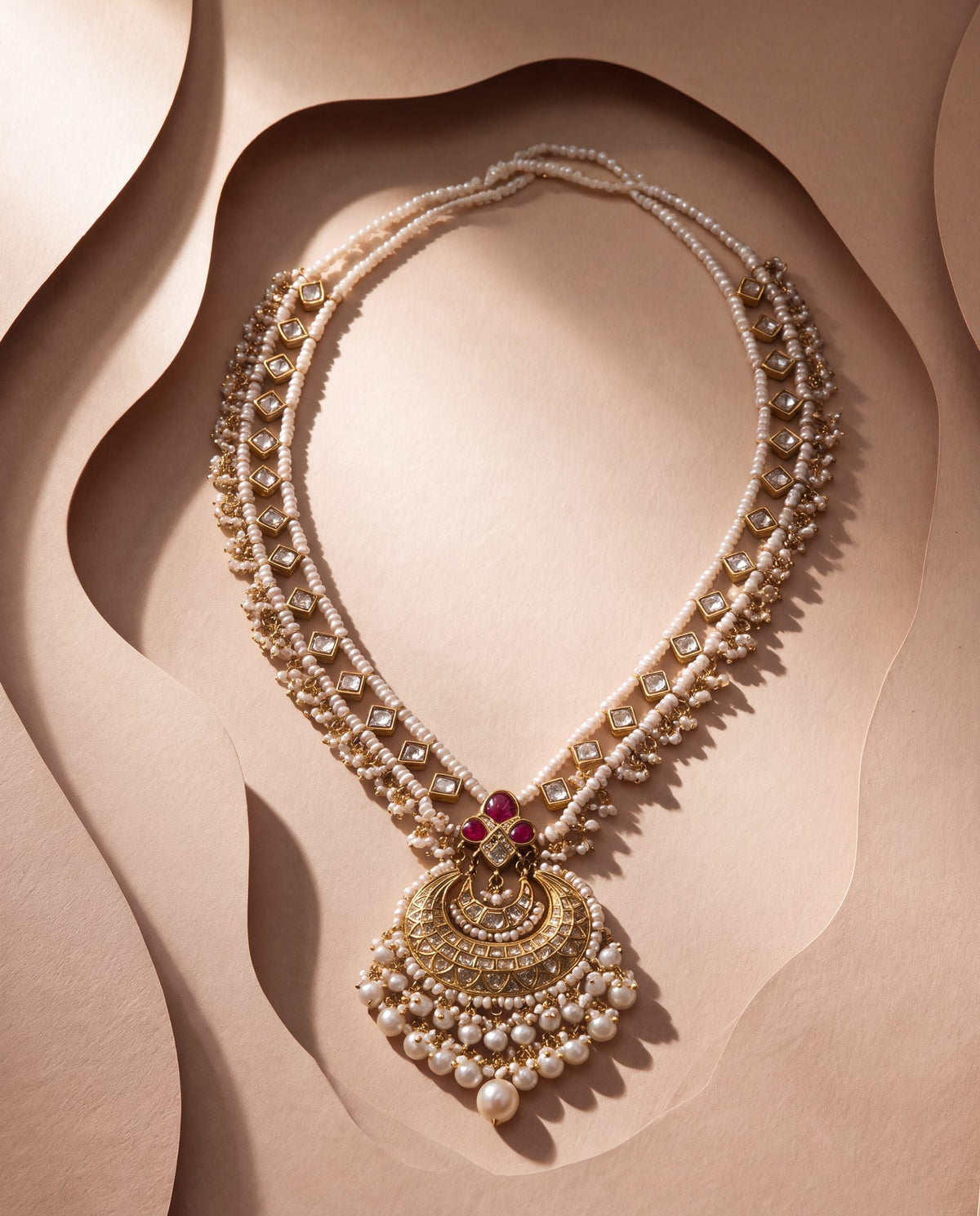 Samrudhi Polki Long Necklace