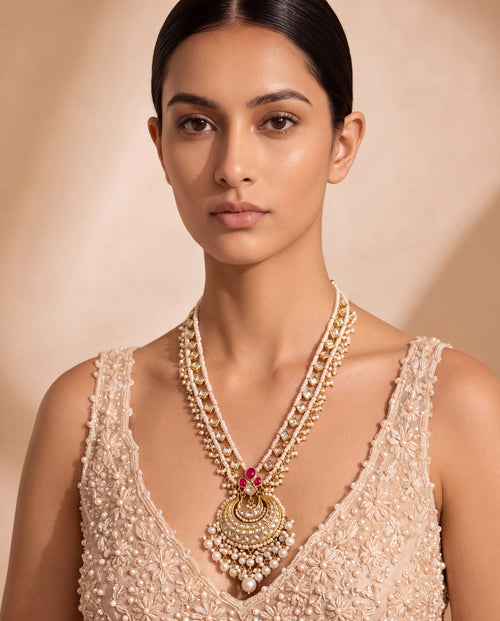Samrudhi Polki Long Necklace