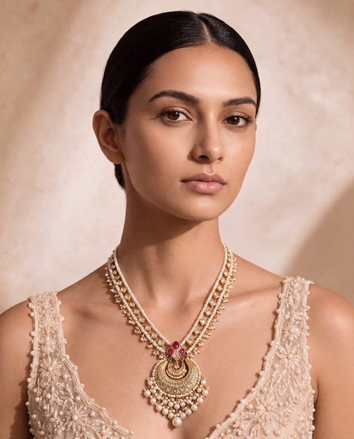Samrudhi Polki Long Necklace