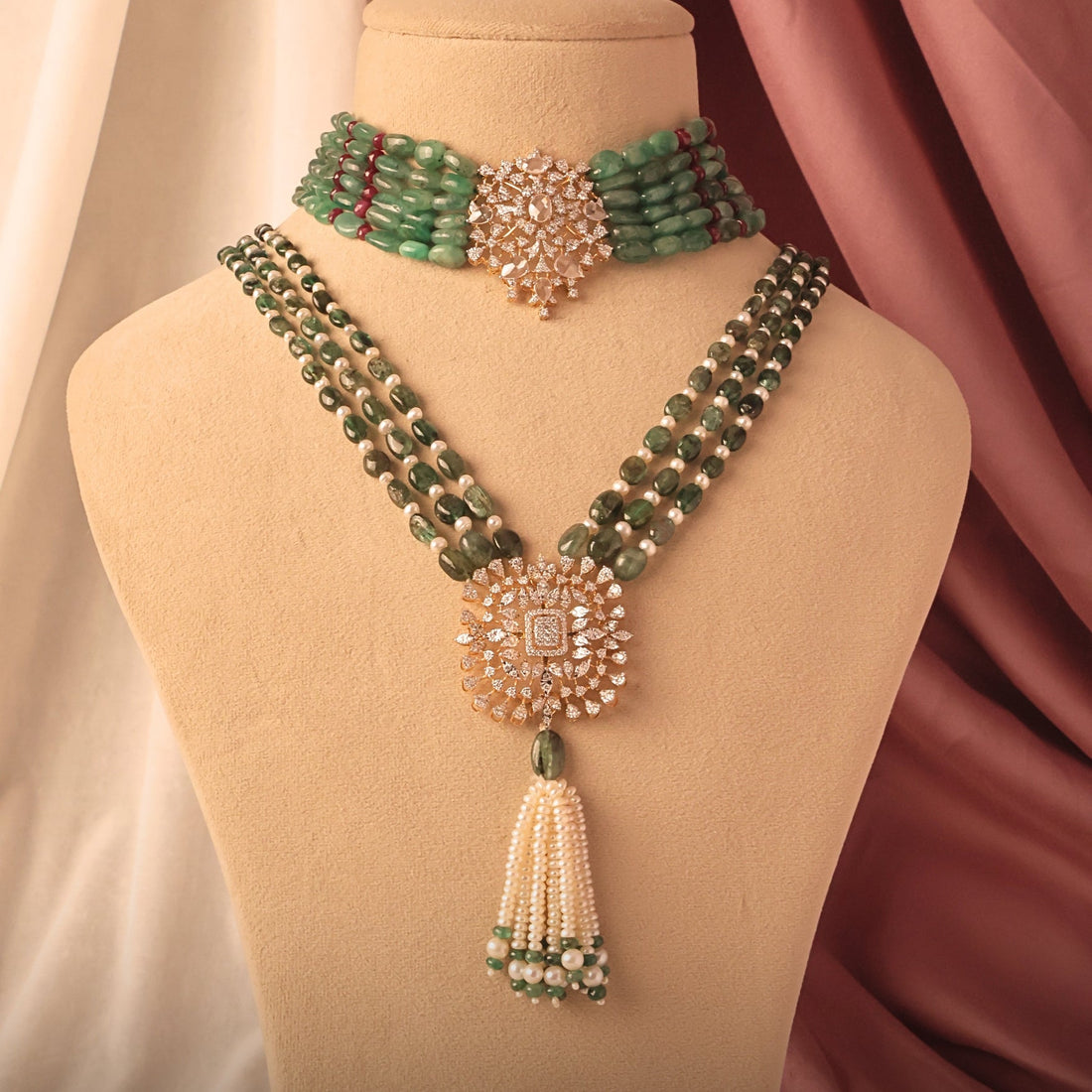 Bead Choker Set for Wedding 