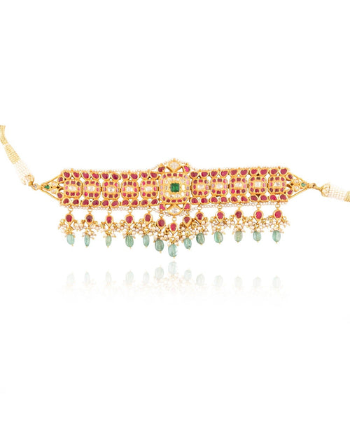 Kanishaka Choker And Top Polki Set