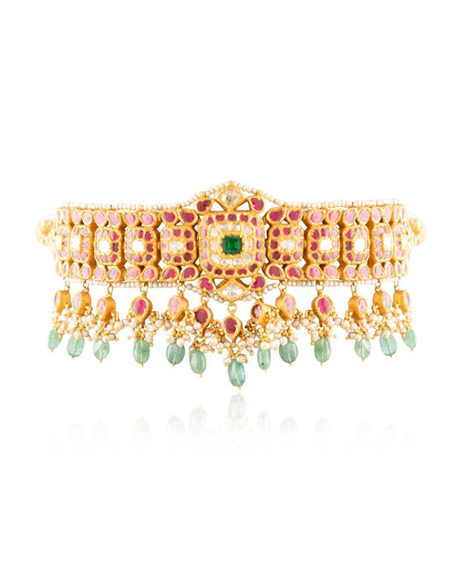 Kanishaka Choker And Top Polki Set