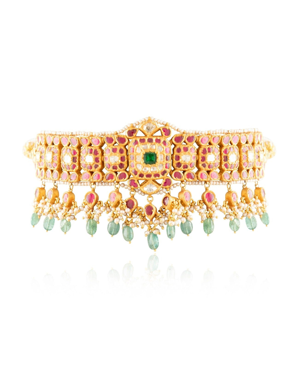 Kanishaka Choker And Top Polki Set