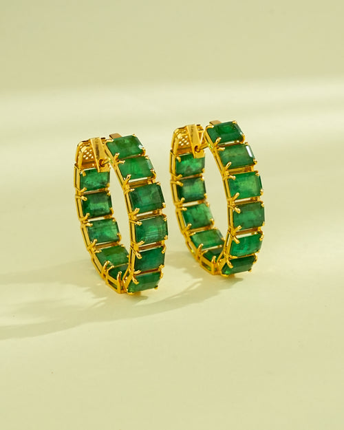 Vinaya Emerald Hoops