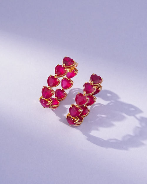 Vinisha Ruby Hoops