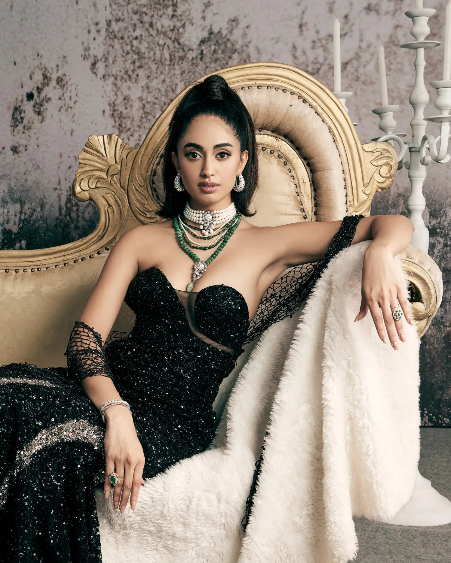 Sini Shetty - Shyla Diamond Bead Choker