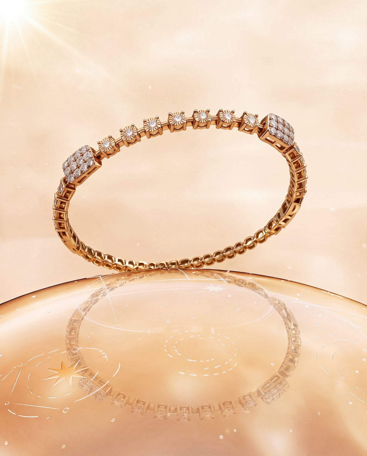 Hansa Diamond Bangle