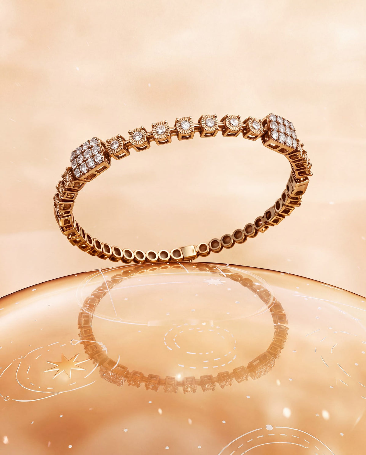 Hansa Diamond Bangle