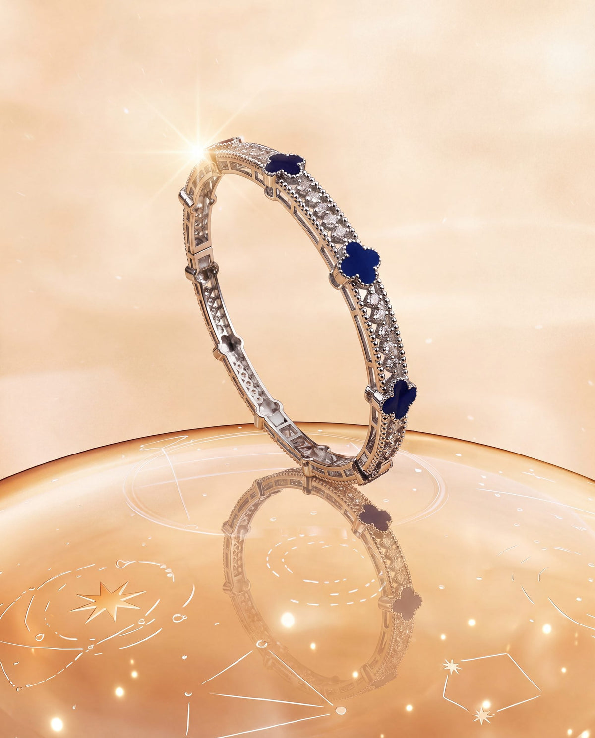 Sarasvati Diamond Bangle
